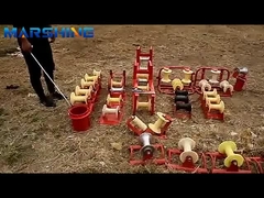 অ্যালুমিনিয়াম ক্যাবল নাইলন হুইল স্কাইওয়ার্ড কোণ স্ট্রিংিং পলি ব্লক 5kn নামমাত্র লোড সঙ্গে