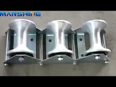 7.7-18 কেজি লোড ক্ষমতা অ্যালুমিনিয়াম নাইলন হুইল তারের টান রোলার